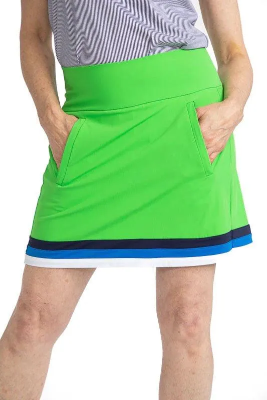 New Women's Kinona On the Fringe Golf Skort - Fairway Green Size S MSP$120