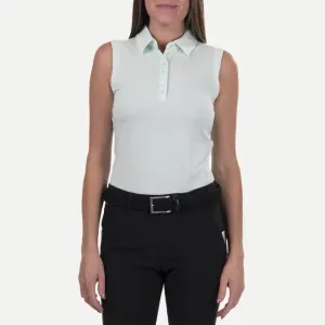 New Women's Kjus Sleeveless Eve Golf Polo - Green Size M. MSP$99