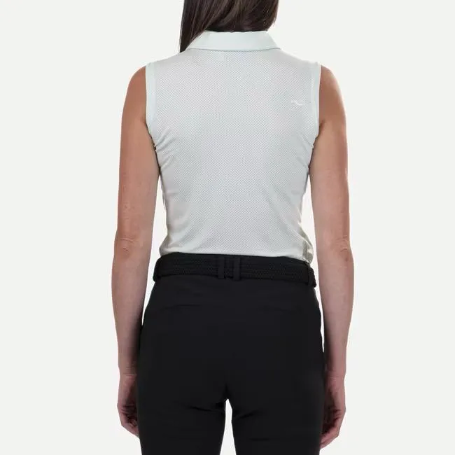New Women's Kjus Sleeveless Eve Golf Polo - Green Size M. MSP$99