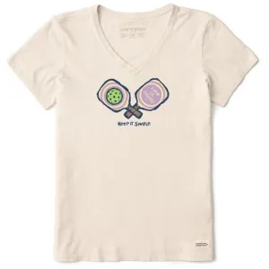 New Women's Life is Good Keep it Simple Pickleball T-Shirt