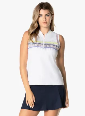 New Women's Lucky in Love Between The Lines Zip Tank Size XS MSP$84