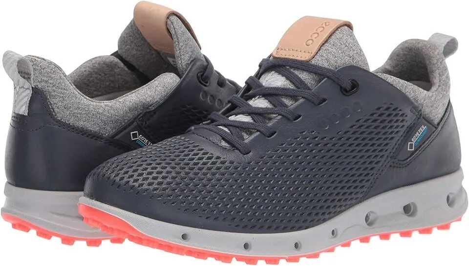 New Women's Navy Ecco Cool Pro Spikeless Golf Shoes Size 10 Extra Wide MSP$220