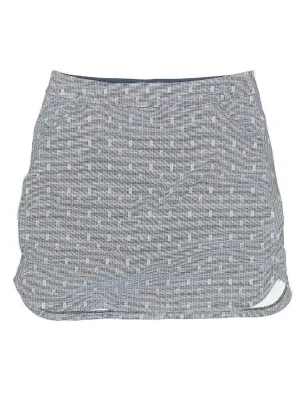 New Women's Peter Millar Alice Petal Performance Skort - Blue NOvelty Print Size L MSP$125
