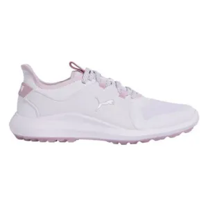 New Women's Puma Ignite Fasten8 Golf Shoe - White/Silver/Pink MSP$100