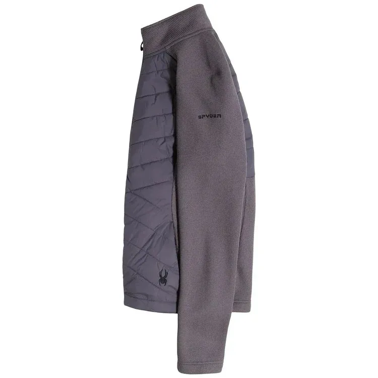 New Women's Spyder Nova Full-Zip Hybrid Jacket - Gray Size L MSP$149