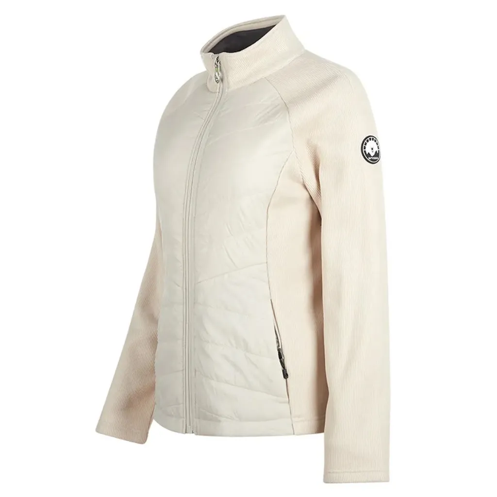 New Women's Spyder Nova Full-Zip Hybrid Jacket - Moonbeam Size L MSP$149