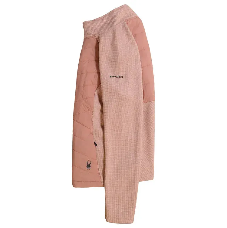 New Women's Spyder Nova Full-Zip Hybrid Jacket - Rose MSP$149