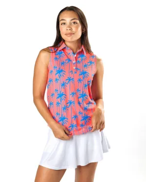 New Women's Sunday Swagger Scorchin' Sleeveless Golf Polo