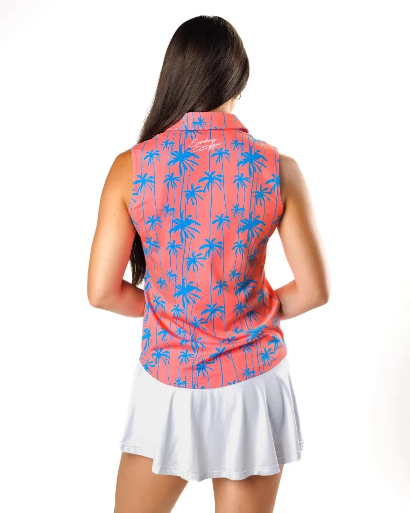 New Women's Sunday Swagger Scorchin' Sleeveless Golf Polo
