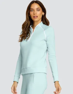 New Women's Tail Activewear Regent Long Sleeve Sweatshirt - Blue Glow
