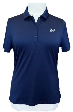NEW Women's Under Armour Heat Gear 3 Button Short Sleeve Navy Golf Polo Size XL MSP$50