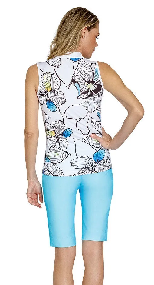 NewTail Morelia Sleeveless Golf Top - Oleander MSP$96