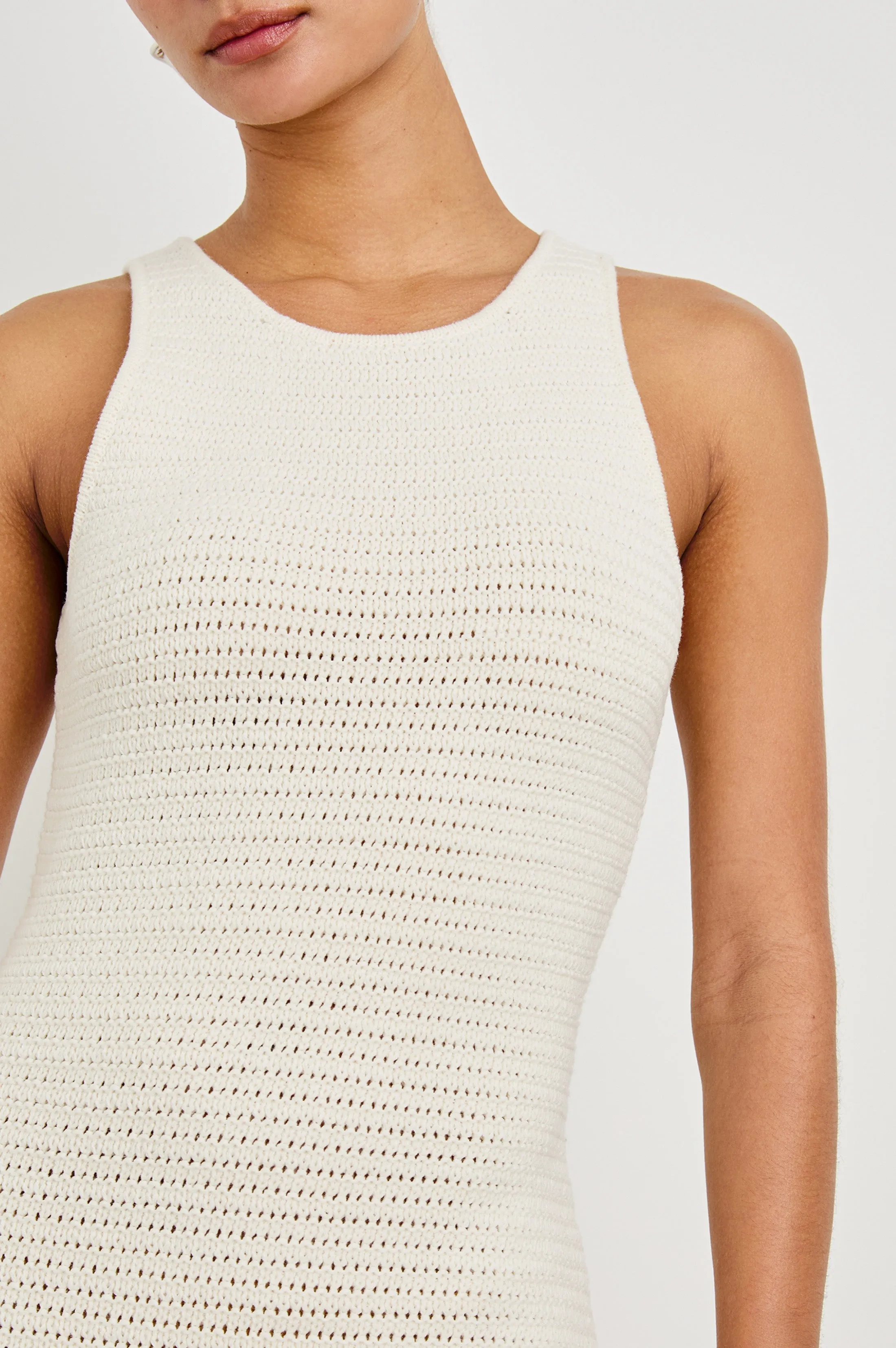 NIA DRESS - ECRU Rails