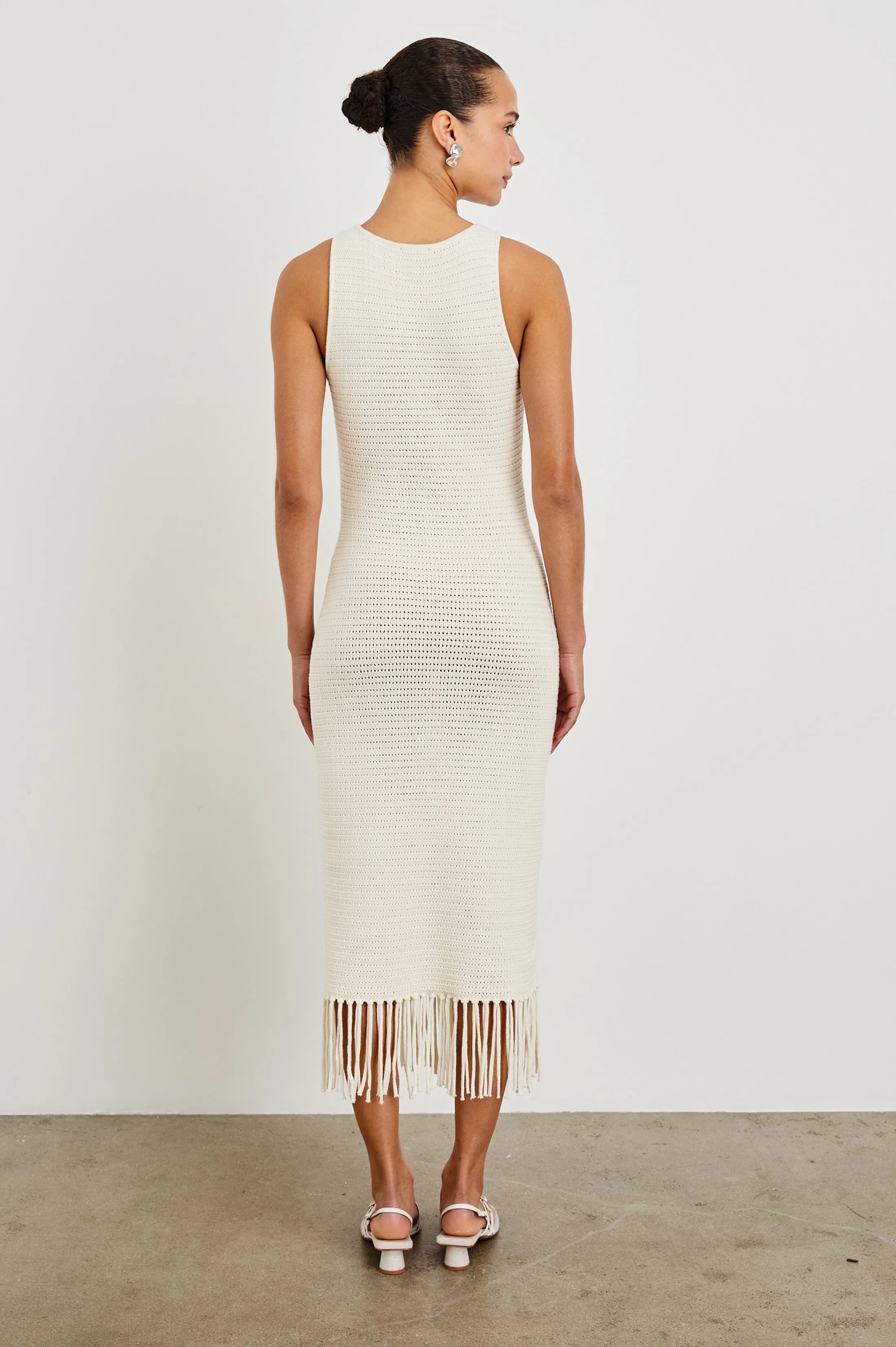 NIA DRESS - ECRU Rails