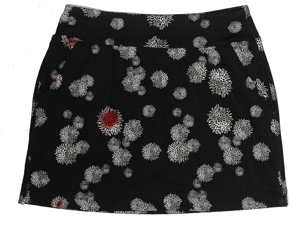 Nike Dark Navy & White Floral Skort w/ Pop of Red Size S. MSP$75