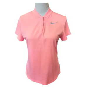 Nike Dri-Fit Coral 1/4 Hidden Zip Mock Polo Size M