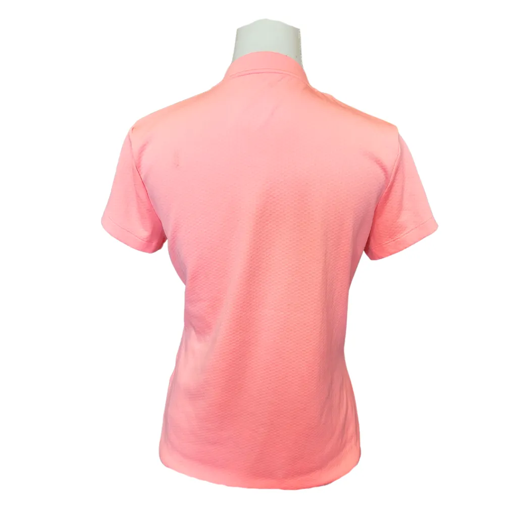 Nike Dri-Fit Coral 1/4 Hidden Zip Mock Polo Size M