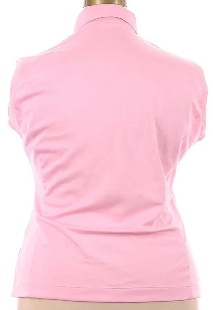Nike Dri-Fit Pink Sleeveless Pique Polo Size XXL MSP$65