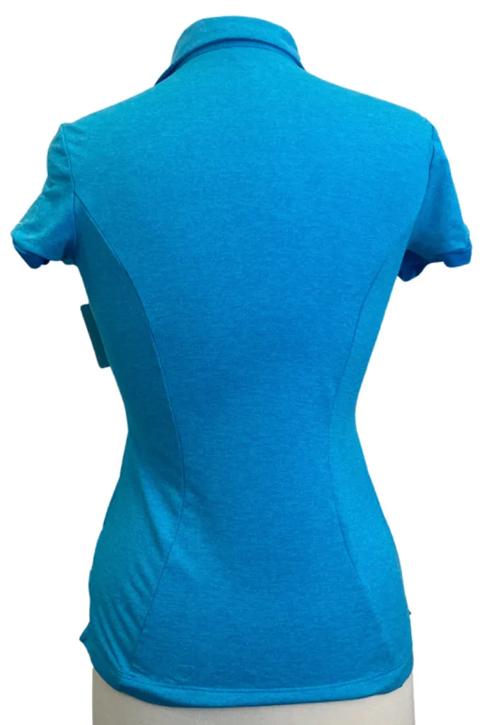 Nike Dri-Fit Turquoise Heather Polo Size S  MSP$60