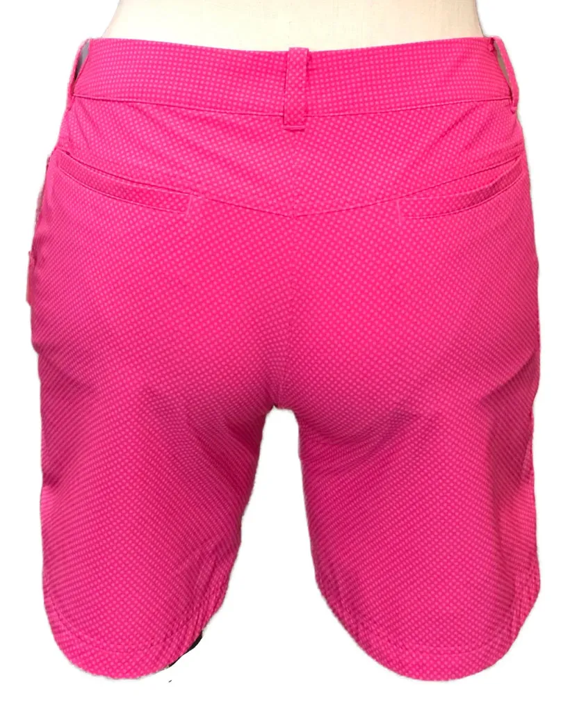 Nike Golf Women's Hot Pink Print Performance Short Size 12 MSP$75