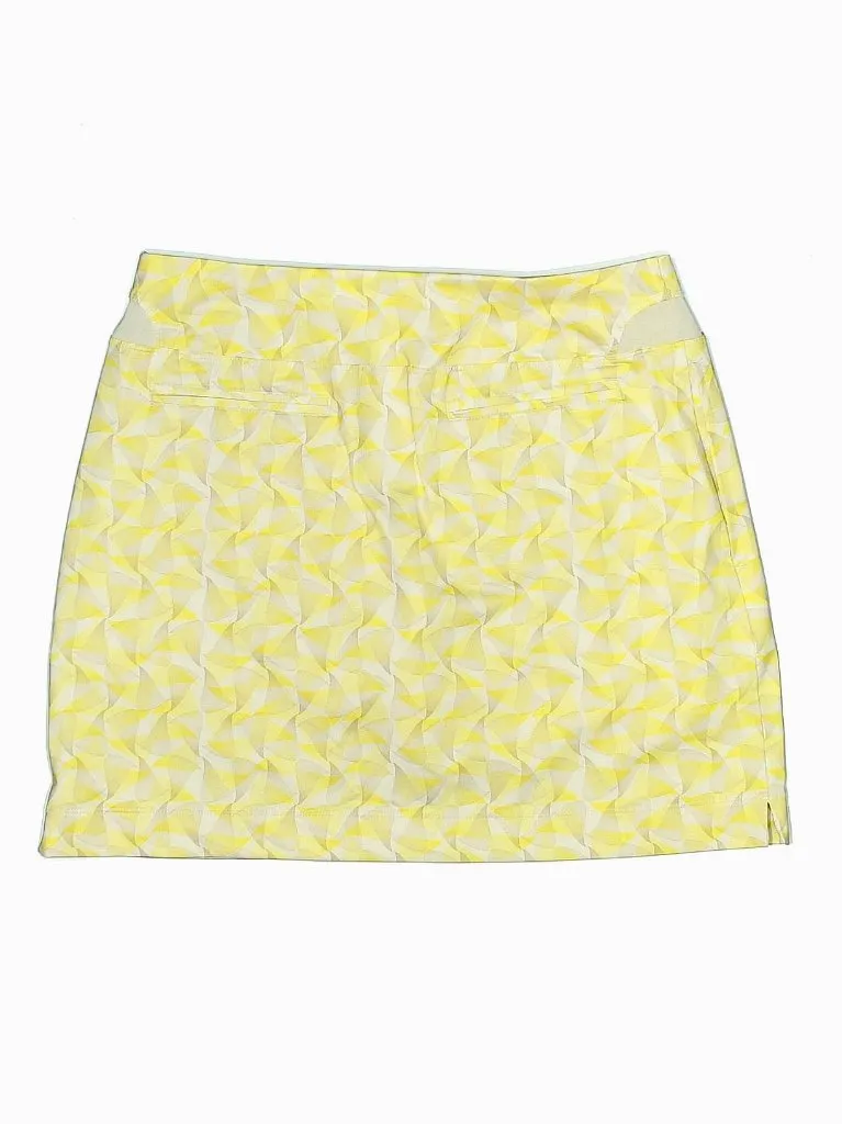 Nike Golf Women's Yellow & White Print Golf Skort Size S MSP$70