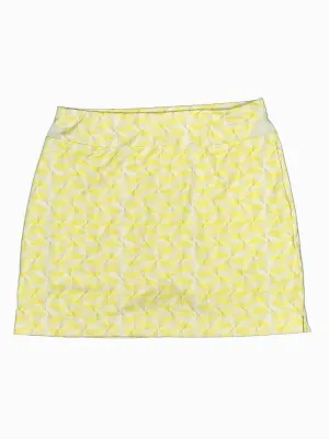 Nike Golf Women's Yellow & White Print Golf Skort Size S MSP$70