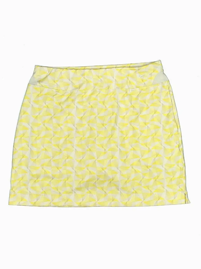 Nike Golf Women's Yellow & White Print Golf Skort Size S MSP$70