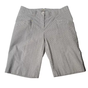 Nike Gray & White Striped Women's Golf Shorts Size 4
