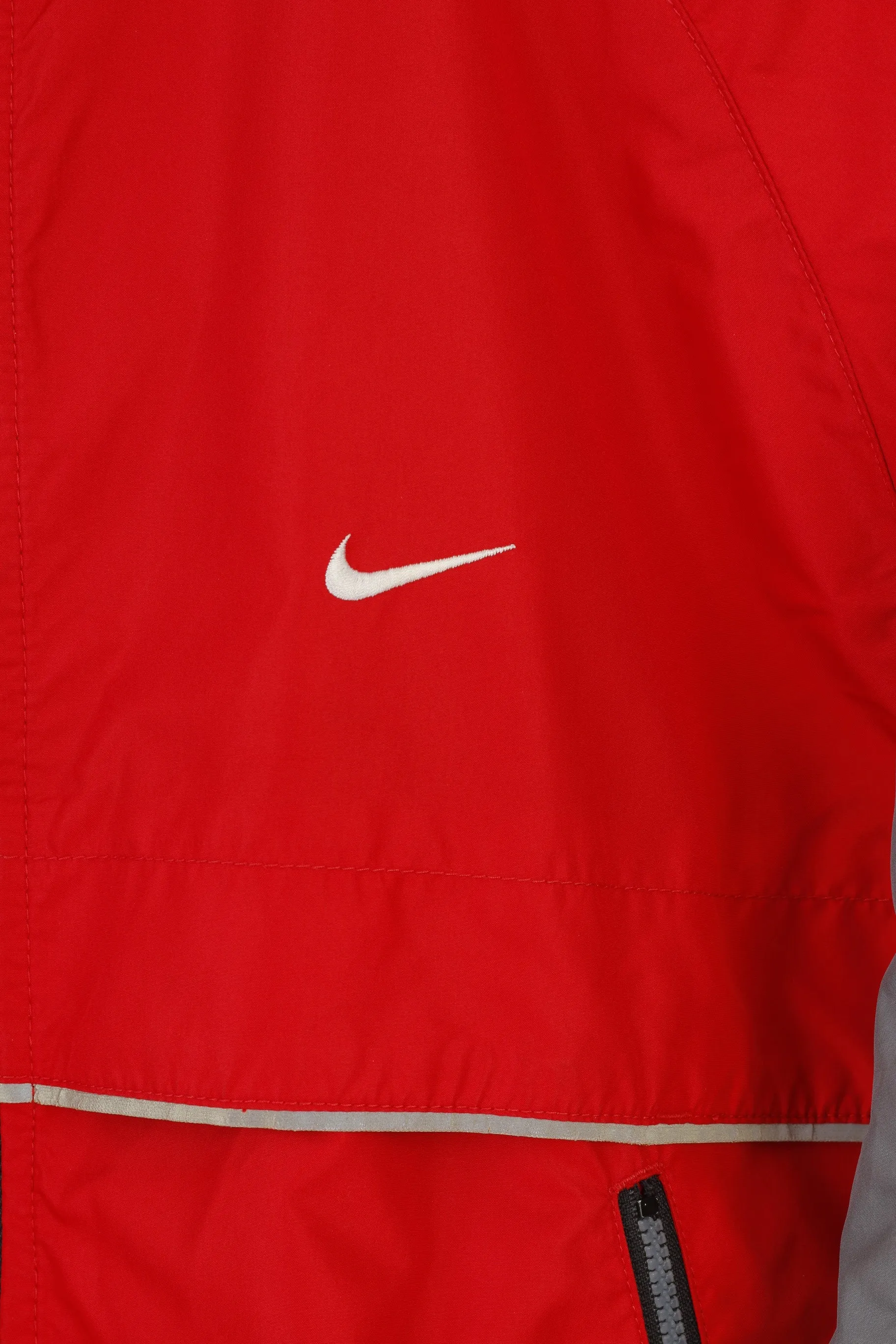 Nike Men 48 L Jacket Red Vintage Lightweight Full Zipper Outwear Sport Top