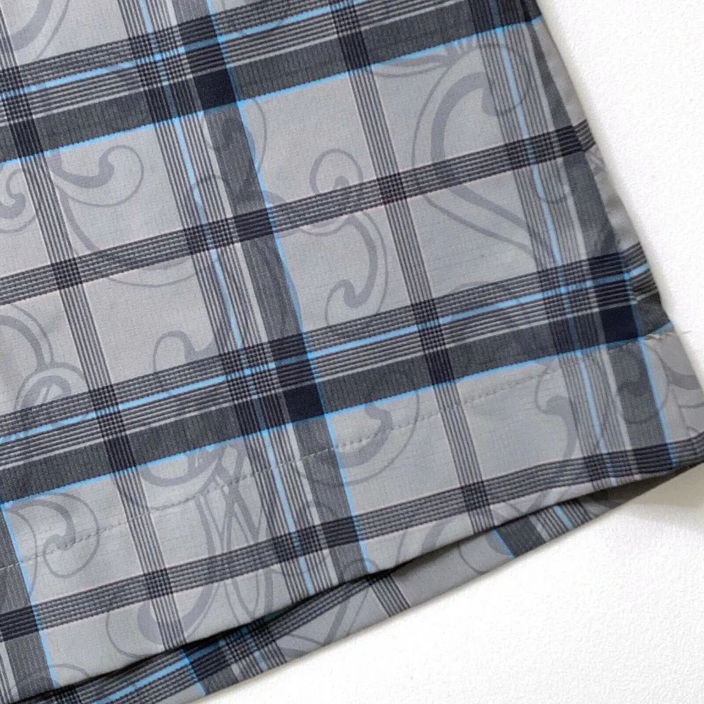 Nike Women's Golf Gray Blue & Black Plaid/Pasilet 17.25" Skort Size 6