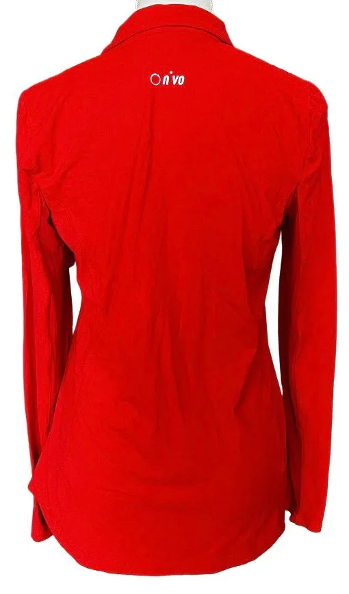 Nivo Sport Red Golf Pullover Size M MSP$98