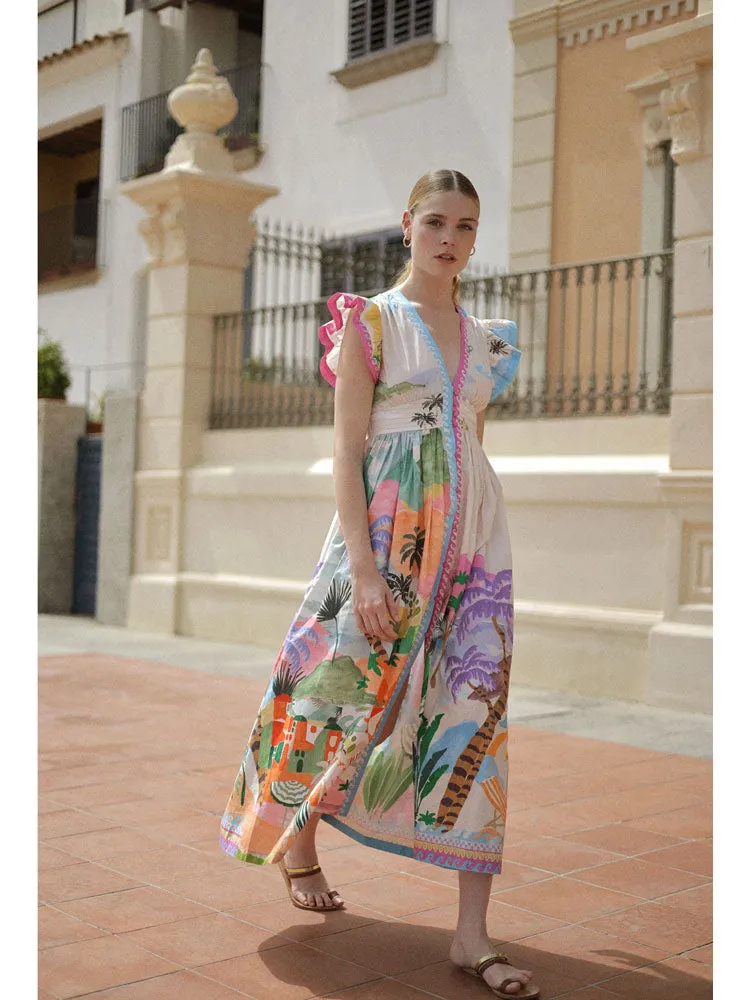 Noib Estella Maxi Dress By The Sea