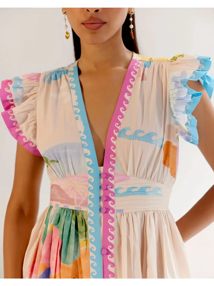 Noib Estella Maxi Dress By The Sea