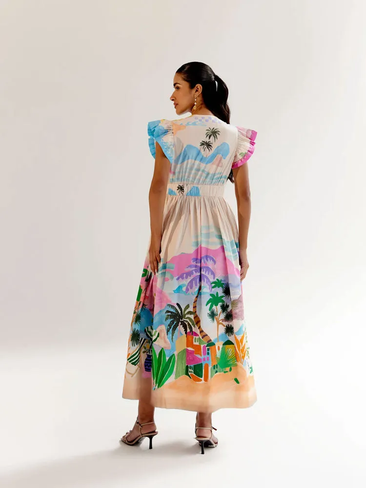 Noib Estella Maxi Dress By The Sea