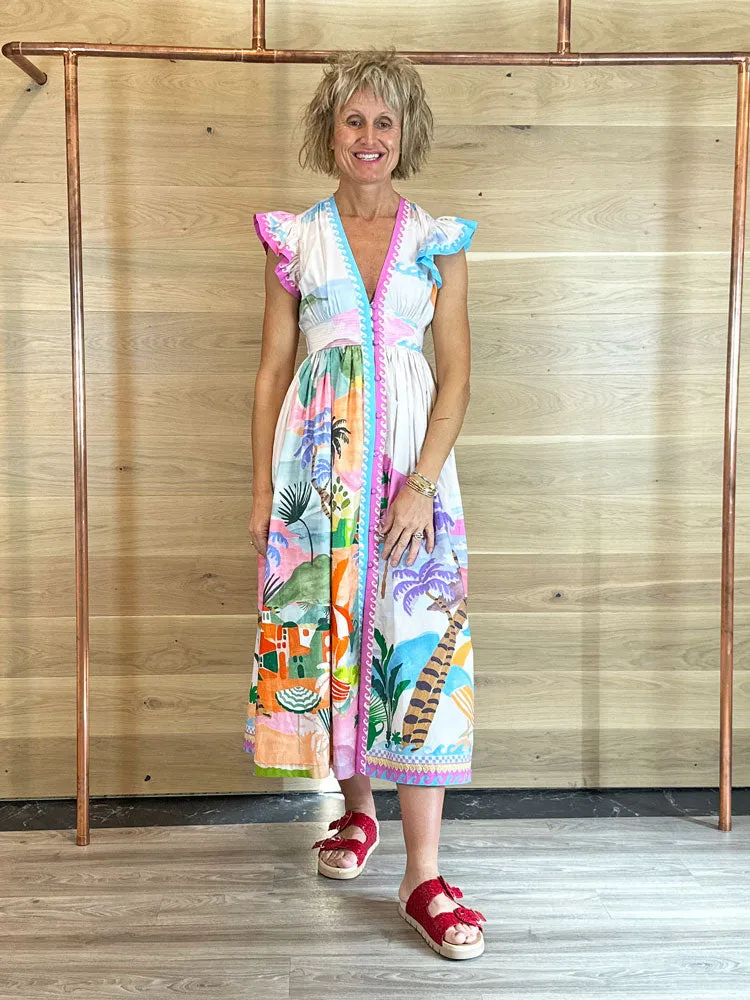 Noib Estella Maxi Dress By The Sea