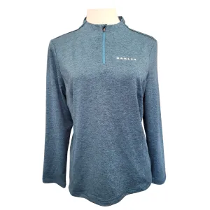 Oakley Performance Fit Teal Heather 1/4 Zip Pullover Size M MSP$75