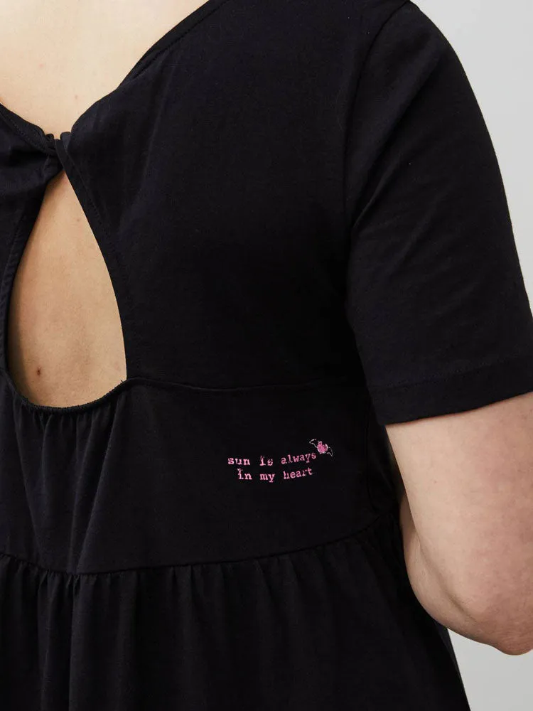 Odd Molly Camellia Dress Almost Black