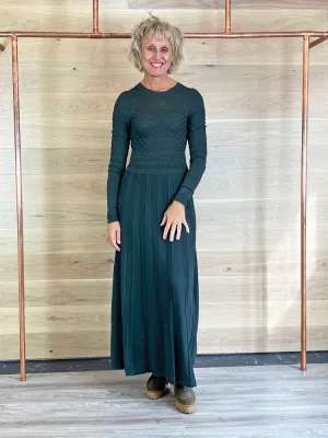 Odd Molly Janice Knitted Dress Hunter Green