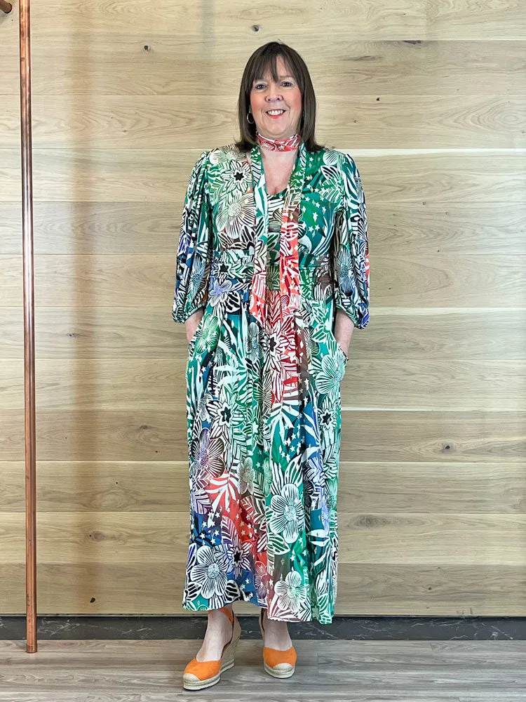 Onjenu Esme Midi Dress Tropical Star