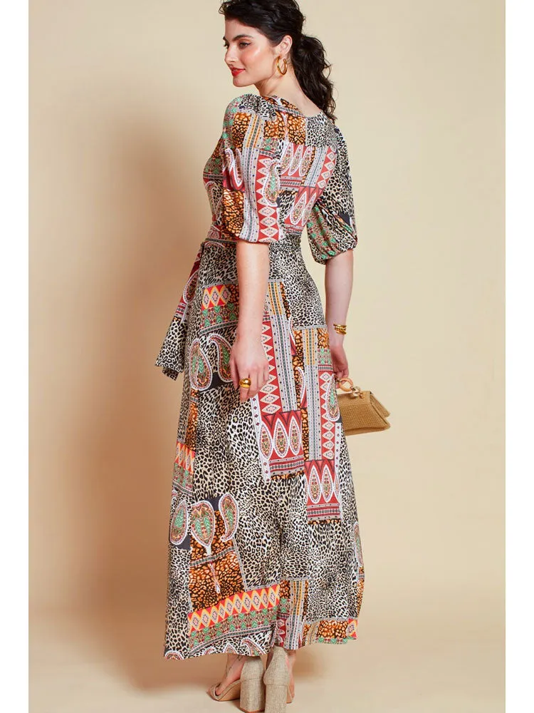 Onjenu Grace Maxi Dress Brown Macgraw