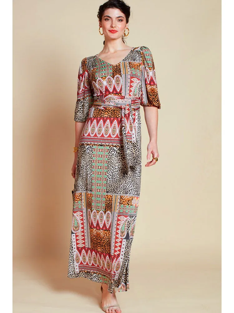 Onjenu Grace Maxi Dress Brown Macgraw