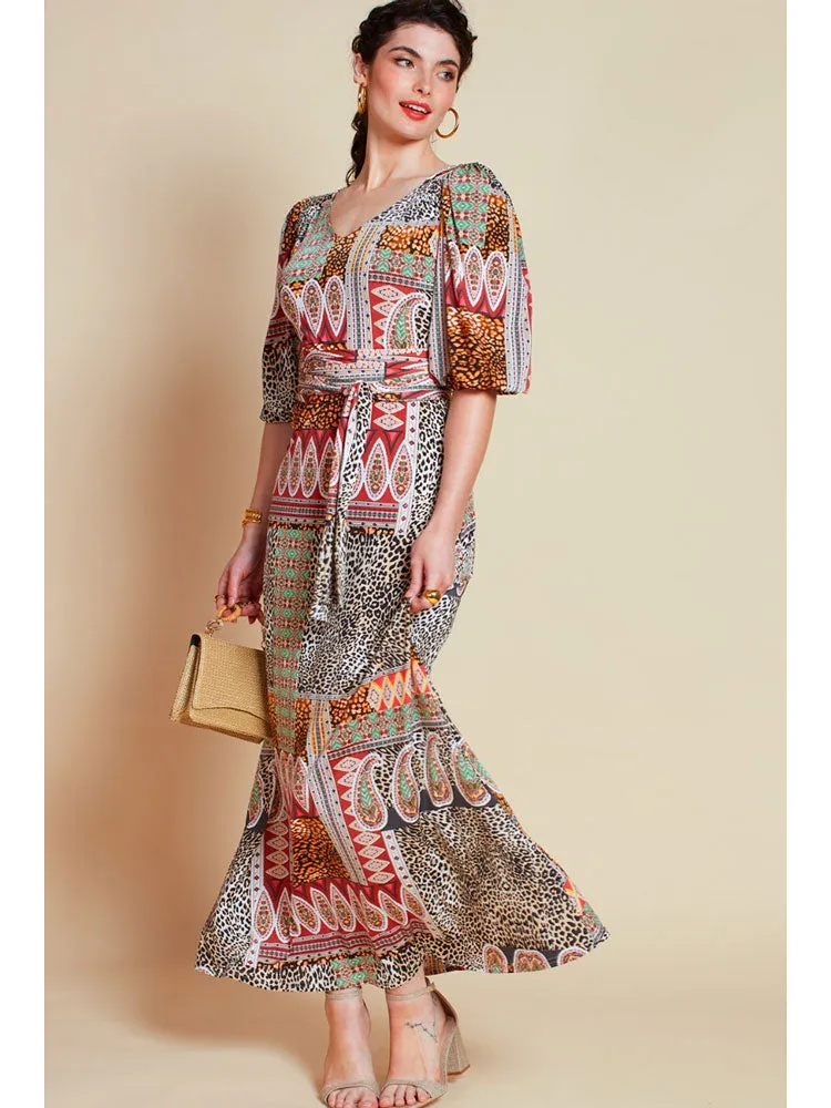 Onjenu Grace Maxi Dress Brown Macgraw