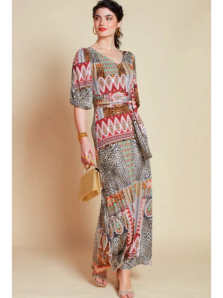Onjenu Grace Maxi Dress Brown Macgraw