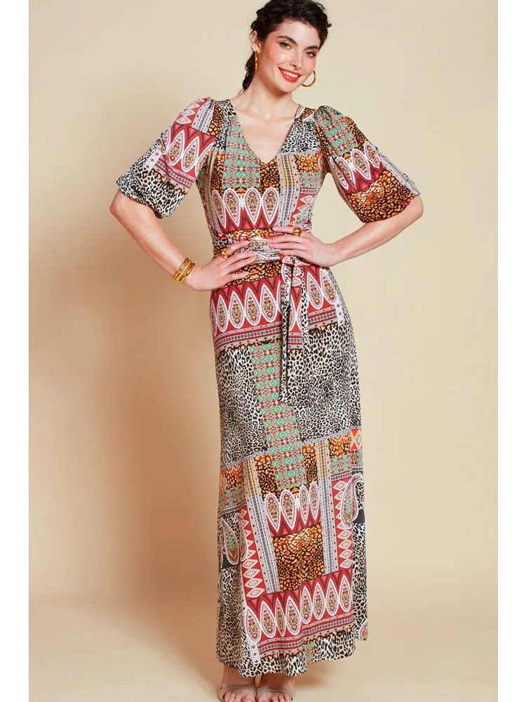 Onjenu Grace Maxi Dress Brown Macgraw
