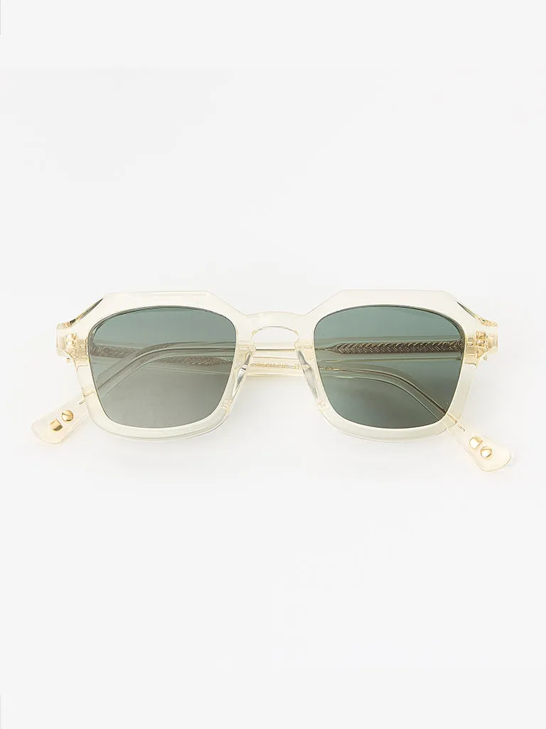 Oscar Deen Diego Sunglasses in Champagne/Green
