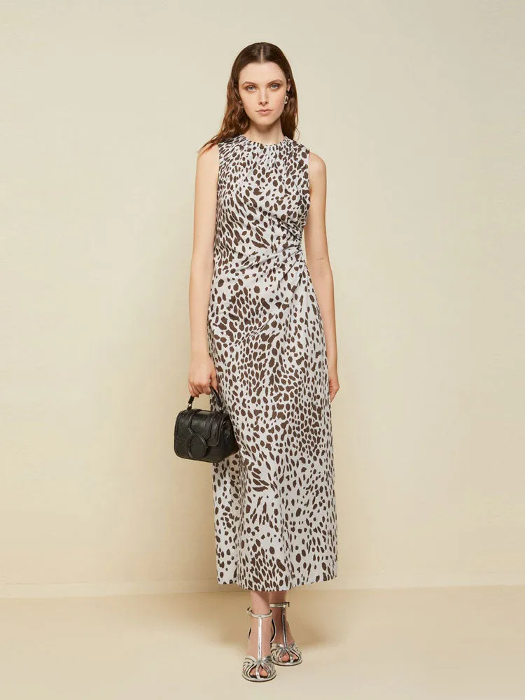 Ottod'Ame Animal Print Dress Oyster