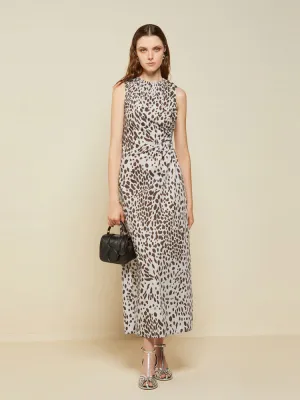 Ottod'Ame Animal Print Dress Oyster