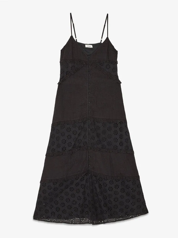 Ottod'ame Broderie Anglaise Dress Black