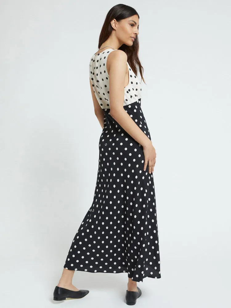 Ottod'Ame Patterned Viscose Long Dress Multi