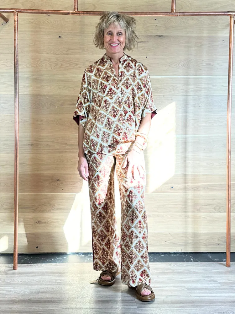 Ottod'Ame Printed Shirt Sand